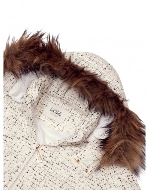 Girls Jacket Quilted Magic White